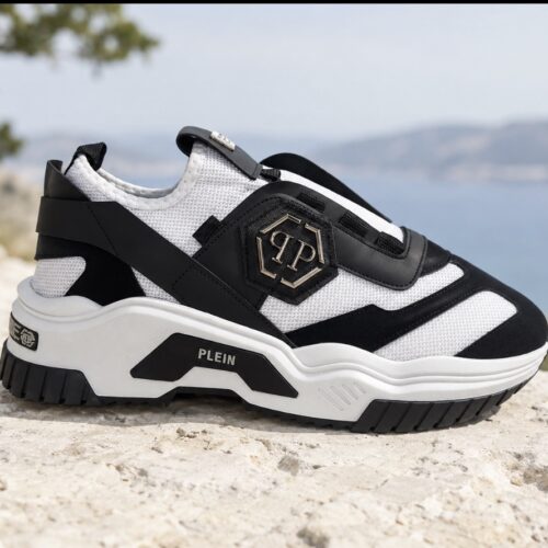 Мъжки маратонки Philipp Plein "Hexagon" – Black & White