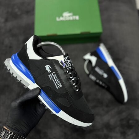 Мъжки спортно-ежедневни маратонки Lacoste – Черно/Синьо