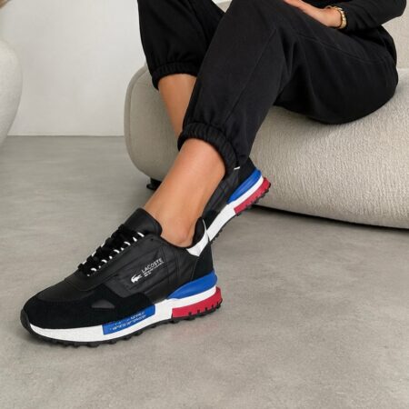 Дамски спортно-ежедневни маратонки Lacoste – Черно/Синьо